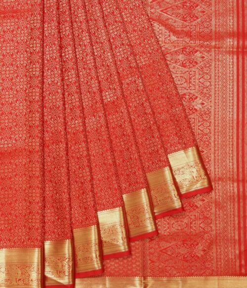 Red Kanchipuram Silk Saree
