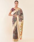 Printed Saree with Tassels