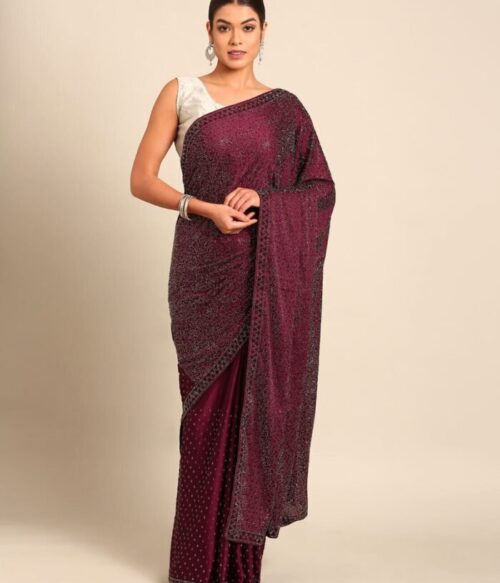 Women Embroidery & Embellished Saree with Blouse Piece