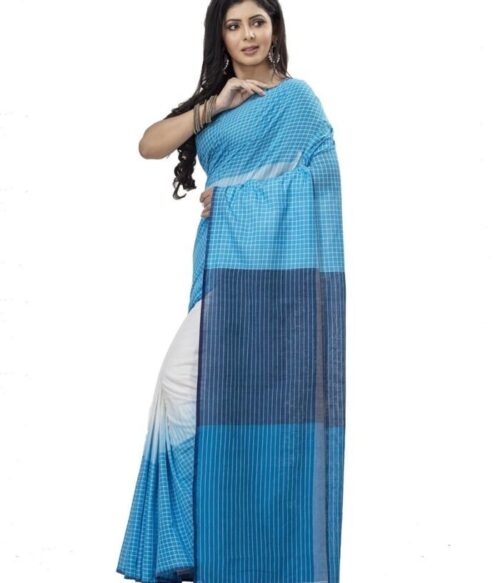 Women Printed Saree with Contrast Border