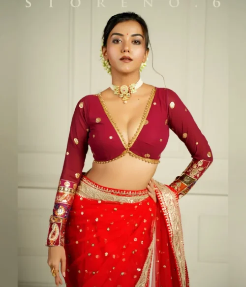 RICH IN MAHOGANY BLOUSE