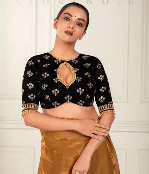 MIDNIGHT MYSTERY SAREE WITH GRACE & GLAM BLOUSE