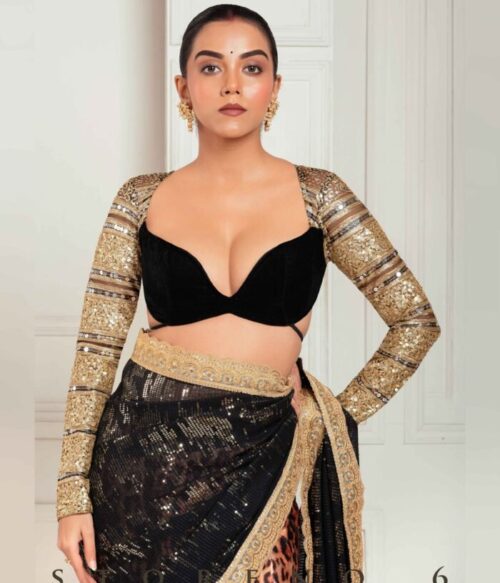 RETRO RADIANCE MELANGE BLOUSE