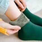 Womens Fluffy Thermal Velvet socks Ankle Length for women Random Color Assorted color (Pair Of 1) (Copy)