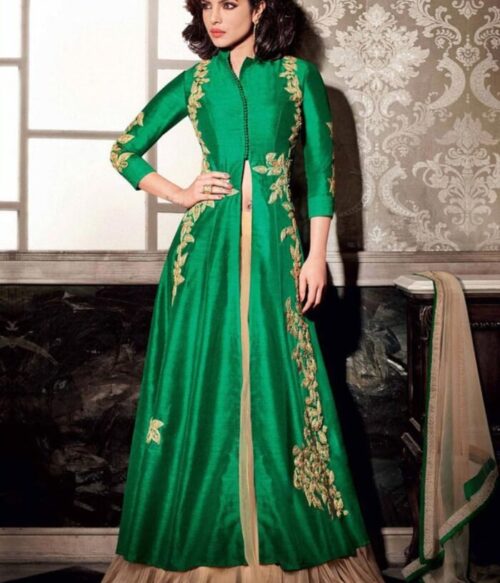 Green As Per Image Festival Party Heroine 5122 By Jinaam Dresses SC/002429
