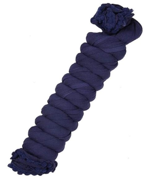 Women’s Solid Cotton Dupatta (Navy Blue)