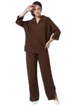 Women’s Co-ords Set|Lycra Oversized Top & Trouser Set|Casual Co-ords Set for Women|Two Piece Co-ord Set|Office Wear Co-ords Set