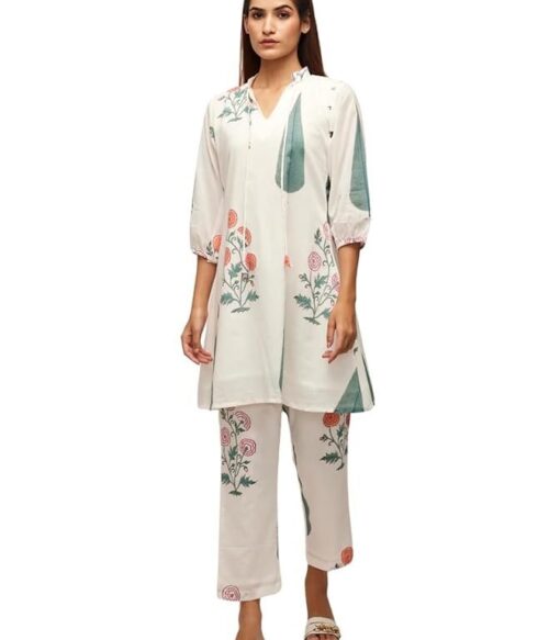 Women’s Rayon Co Ord Set For Women | Co Ord Set For Women Stylish | Kurta Set For Women | Kurta Set | Ethnic Co Ord Set For Women | 3/4 Sleeve Co-Ord Set