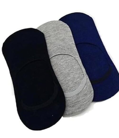 Cotton Multicolored Ankle Length Socks, Pack of 3, Free Size for Women