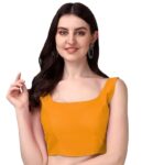 Women’s Deep Neck Silk Sleeveless Readymade Blouse