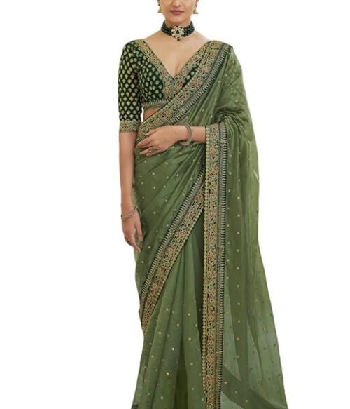 Womens Georgette Saree For Womens (SSFB-SARI2845)