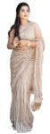 Saree For Women’s And Girls Net Fabric Saree With Fancy Sequance Embroidery Work With Feather Lace In Pallu