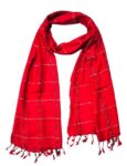Women And Girl’s Fancy Viscose Jhanda Checked Scarves, Scarf, Stole