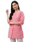 Women’s Cotton Floral Printed Short Kurta for Women