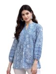 Women’s Viscose Rayon Floral Printed Top | Short Kurta