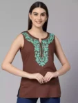 Amaira-Brown-Sleeveless-Short-Kurti1-1-700×933-1.webp