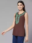 Amaira-Brown-Sleeveless-Short-Kurti1-1-700×933-1.webp