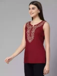 Amaira-Maroon-Sleeveless-Short-Kurti1-1-700×933-1.webp