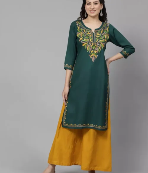 Bushra Green Kurti