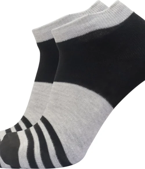 Sjeware 5 Pairs Stripped Ankle Length Socks for Men & Women, Multicolor, Pack of 5, Free Size