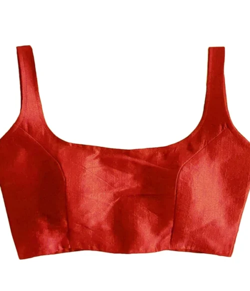 Handmade Saree Blouse, Sleeveless Poly Dupion Silk Blouse, Skirt Tunic Top, Bollywood Designer Lehenga Choli, Ethnic Crop Top For Women’s